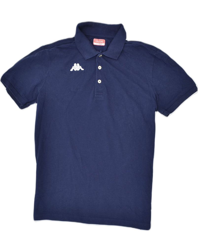 KAPPA Mens Polo Shirt Large Navy Blue Cotton | Vintage | Thrift | Second-Hand | Used Clothing | Messina Hembry 