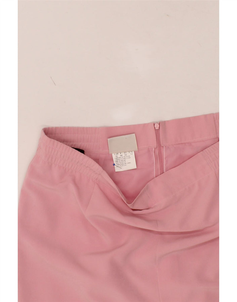 JACQUES VERT Womens Straight Skirt UK 16 Large W36 Pink Polyester Vintage Jacques Vert and Second-Hand Jacques Vert from Messina Hembry 