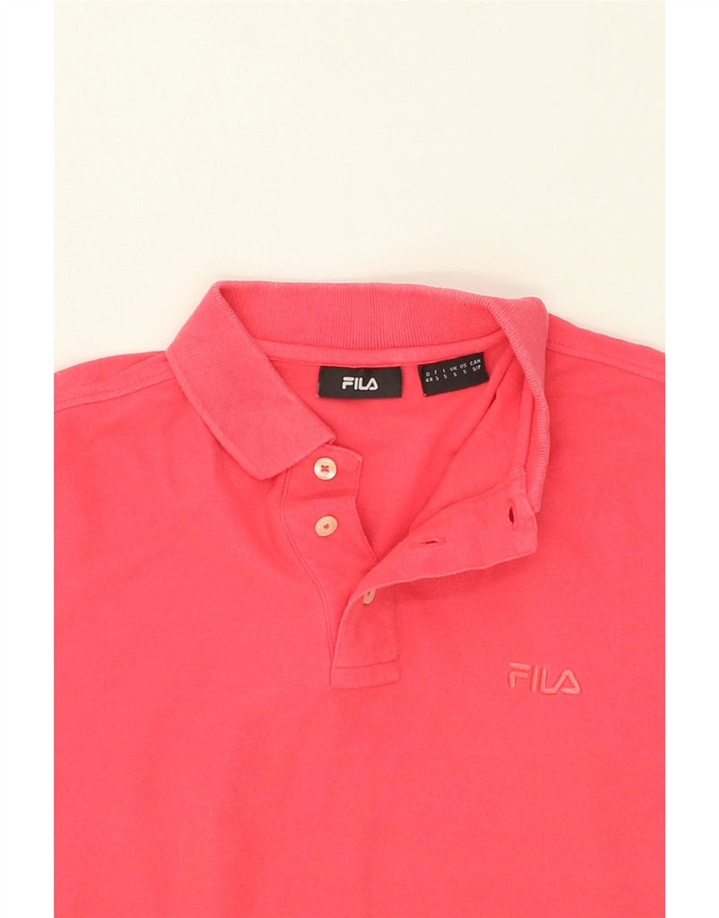 FILA Mens Polo Shirt Small Pink Cotton Vintage Fila and Second-Hand Fila from Messina Hembry 