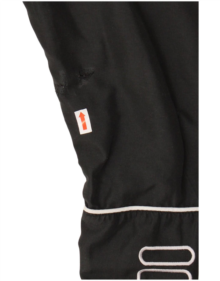 FILA Mens Graphic Tracksuit Trousers Medium Black