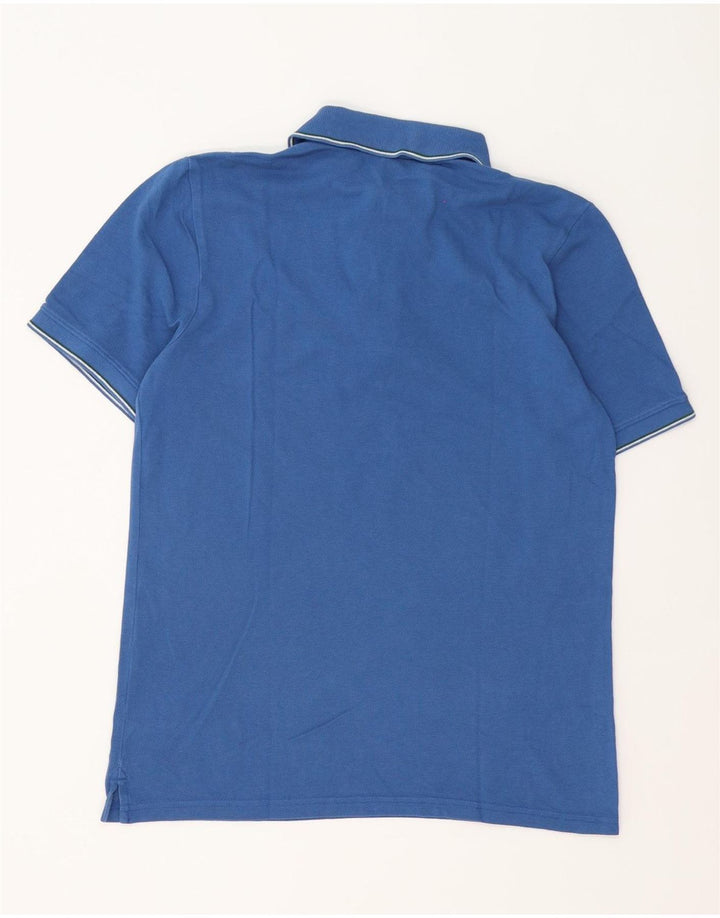 G-Star Mens Polo Shirt Medium Blue Striped Cotton
