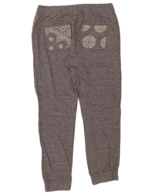 Champion Womens Tracksuit Trousers Joggers UK 14 Medium Grey Paisley