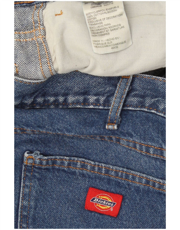Dickies Mens Straight Jeans W40 L32 Blue Cotton