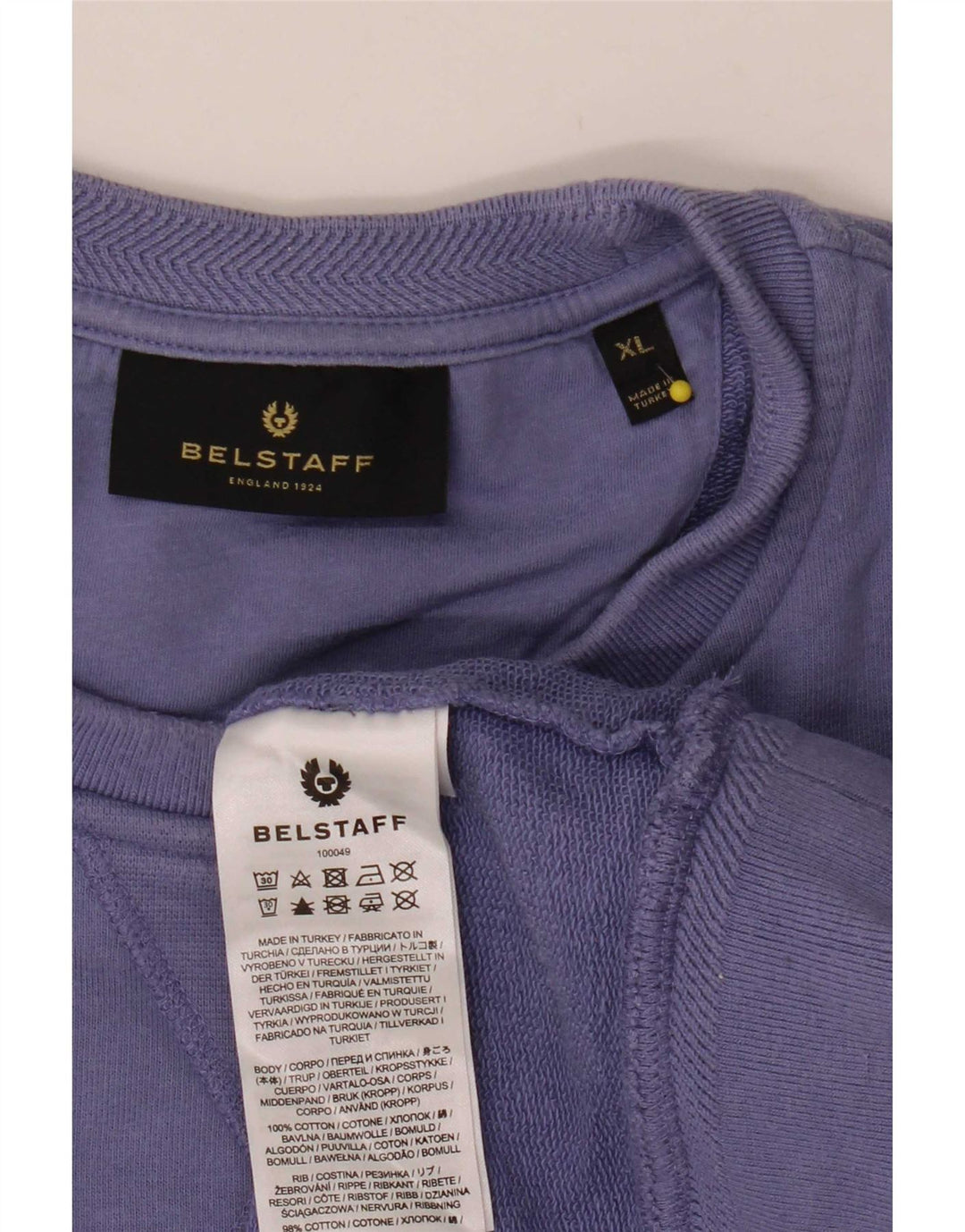 Belstaff Mens Sweatshirt Jumper XL Purple Cotton