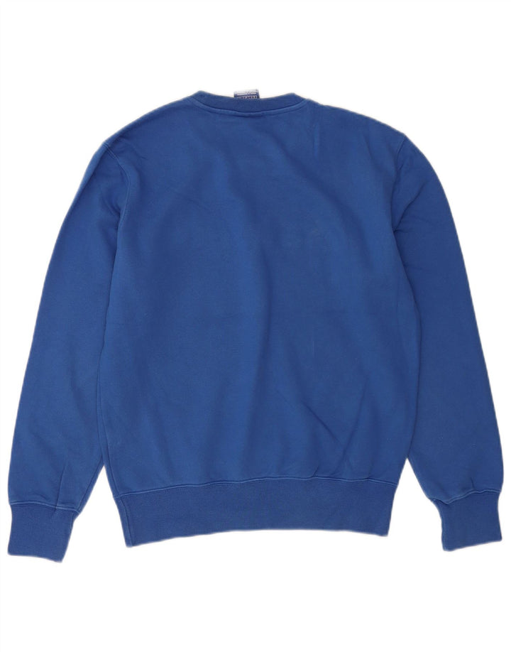 Champion Mens Graphic Sweatshirt Jumper Small Blue Cotton