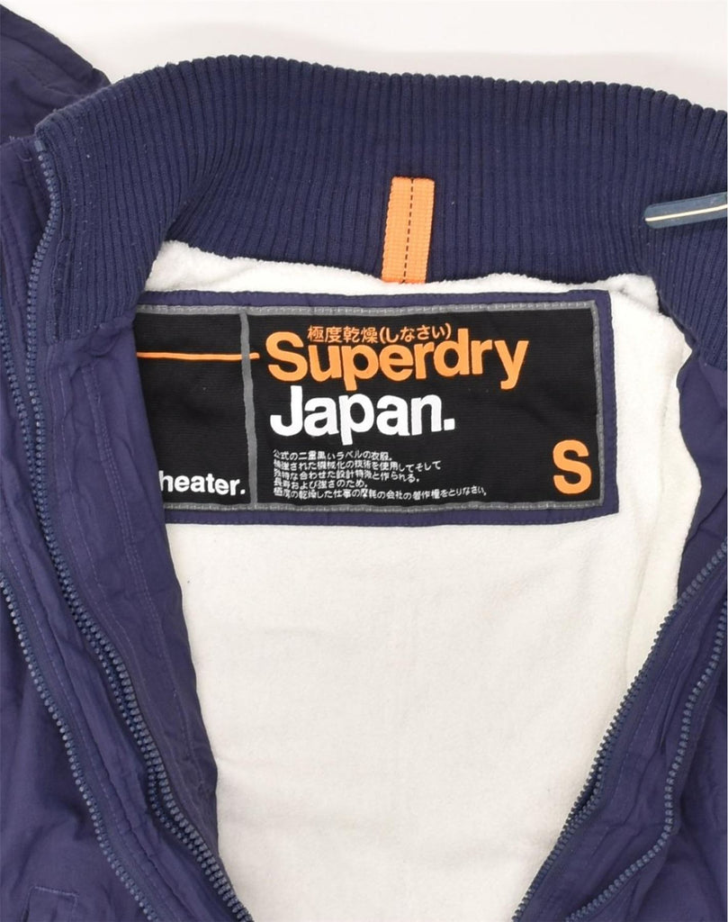 SUPERDRY Womens Windbreaker Jacket UK 10 Small Blue Nylon | Vintage Superdry | Thrift | Second-Hand Superdry | Used Clothing | Messina Hembry 