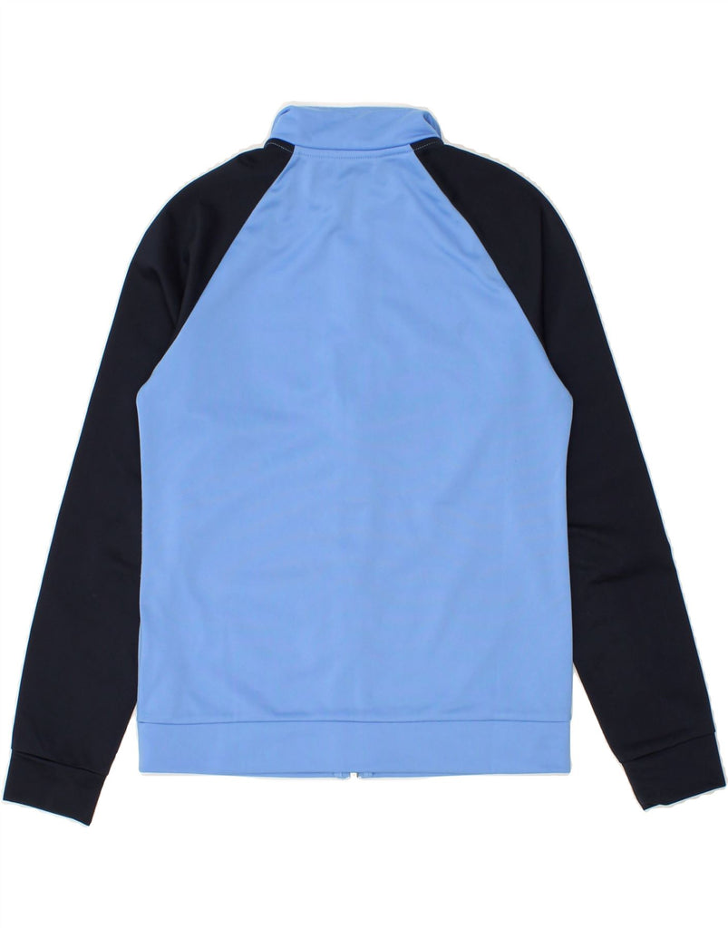 ADIDAS Boys Graphic Tracksuit Top Jacket 11-12 Years Blue Colourblock Vintage Adidas and Second-Hand Adidas from Messina Hembry 