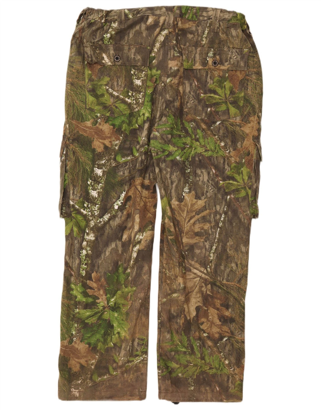 MOSSY OAK Mens Straight Cargo Trousers W38 L31 Khaki Camouflage Cotton