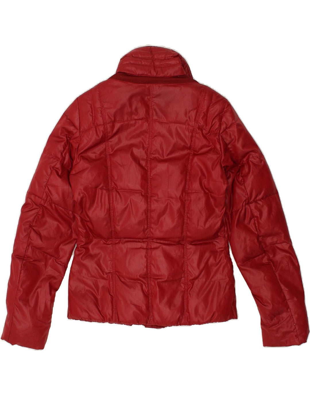 GEOX Womens Loose Fit Padded Jacket UK 6 XS Red Polyester | Vintage Geox | Thrift | Second-Hand Geox | Used Clothing | Messina Hembry 