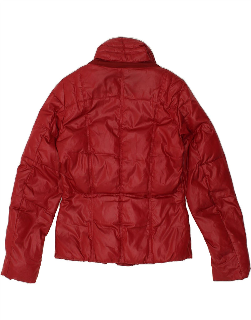 GEOX Womens Loose Fit Padded Jacket UK 6 XS Red Polyester | Vintage Geox | Thrift | Second-Hand Geox | Used Clothing | Messina Hembry 