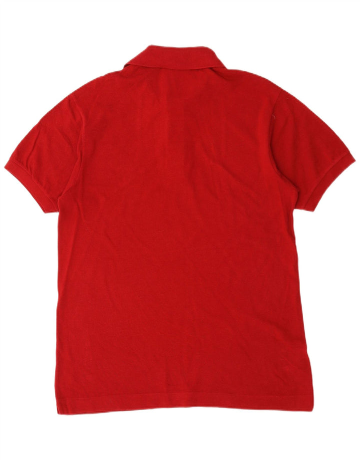 Lacoste Mens Classic Fit Polo Shirt Size 4 Medium Red Cotton