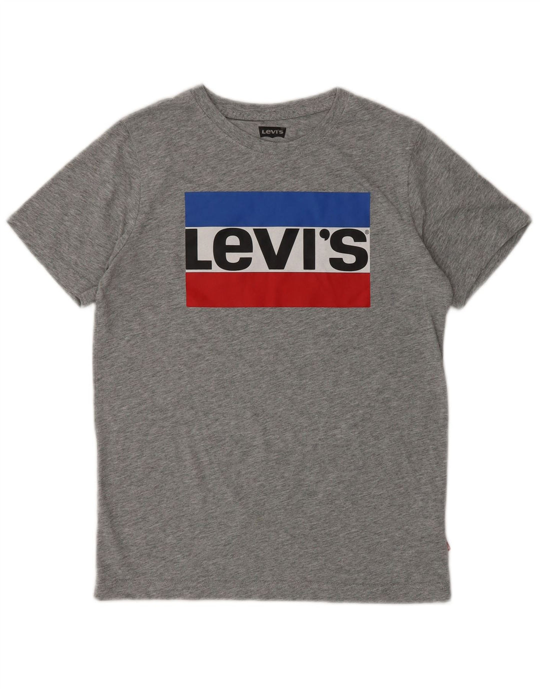LEVI'S Boys Graphic T-Shirt Top 13-14 Years Grey Cotton