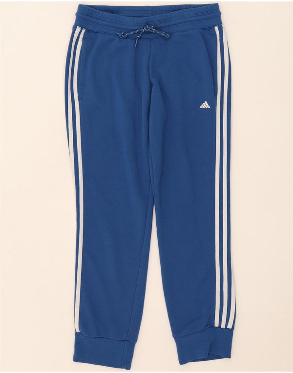 Adidas Womens Climalite Tracksuit Trousers Joggers UK 12/14 Medium Blue