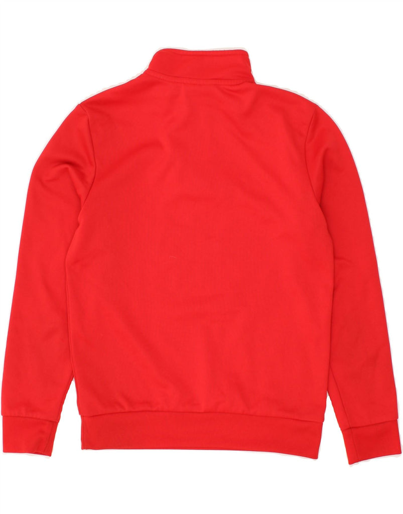 LOTTO Boys Graphic Zip Neck Sweatshirt Jumper 9-10 Years Medium Red | Vintage Lotto | Thrift | Second-Hand Lotto | Used Clothing | Messina Hembry 