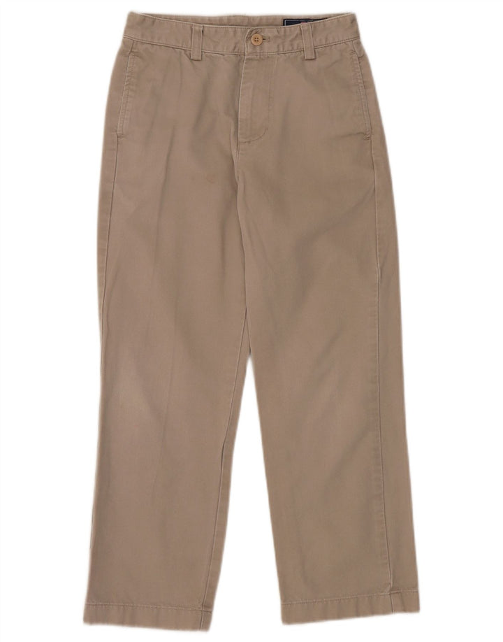 VINEYARD VINES Boys Straight Chino Trousers 7-8 Years W24 L22 Beige Cotton