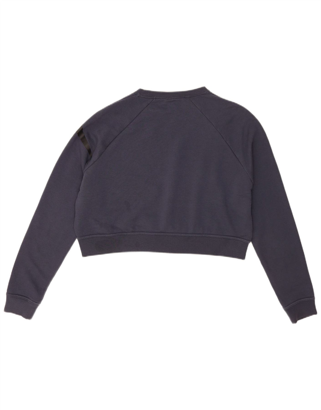 NIKE Womens Oversized Graphic Sweatshirt Jumper UK 14 Medium Navy Blue