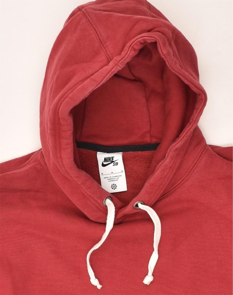 NIKE Mens Hoodie Jumper Medium Red Cotton | Vintage Nike | Thrift | Second-Hand Nike | Used Clothing | Messina Hembry 