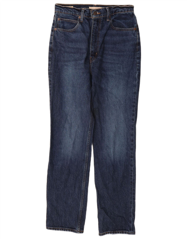 Levi's Womens High Rise Slim Straight Jeans W28 L29 Blue Cotton