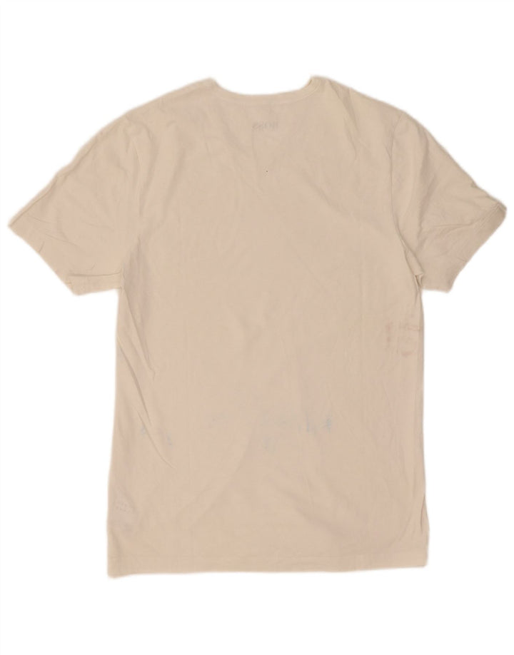 Hugo Boss Mens T-Shirt Top Small White Cotton