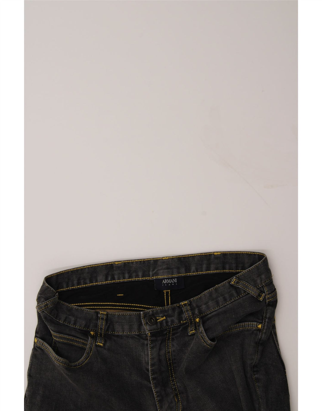 ARMANI Womens Slim Jeans W31 L31 Grey Cotton Vintage Armani and Second-Hand Armani from Messina Hembry 