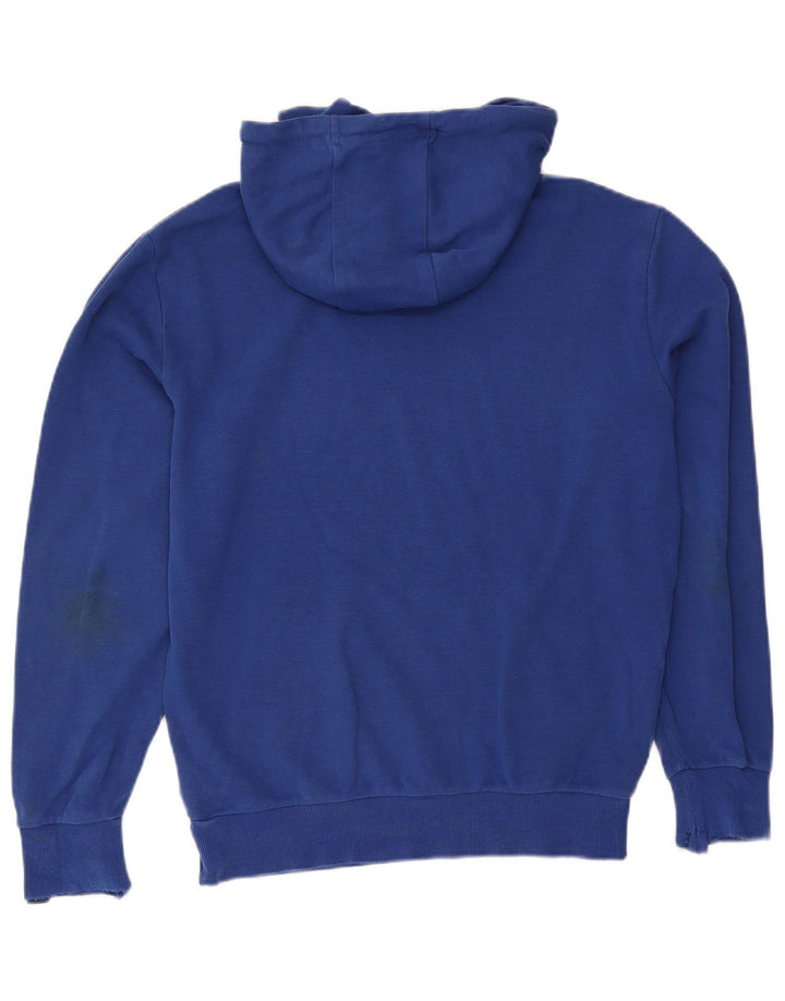 Ellesse Mens Graphic Hoodie Jumper Medium Blue Cotton