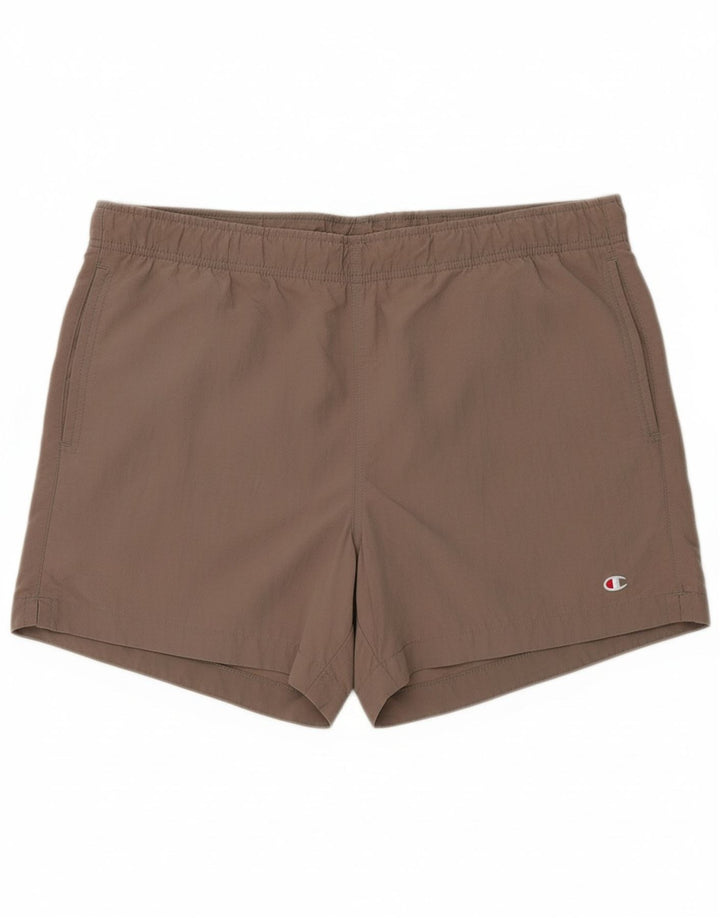 CHAMPION Mens Sport Shorts Large Brown