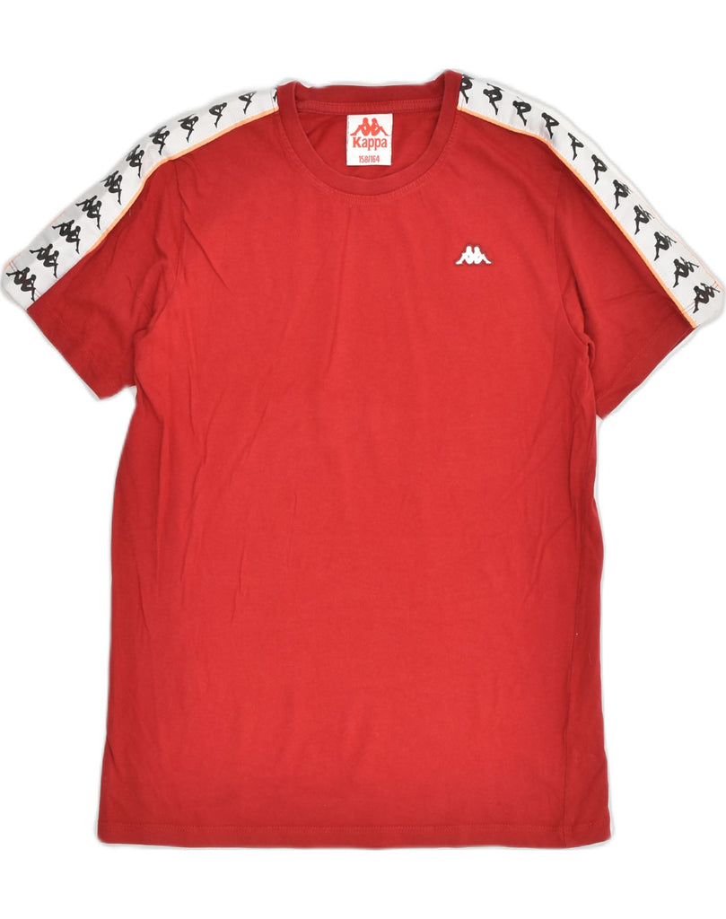 KAPPA Boys T-Shirt Top 13-14 Years Red Cotton | Vintage Kappa | Thrift | Second-Hand Kappa | Used Clothing | Messina Hembry 