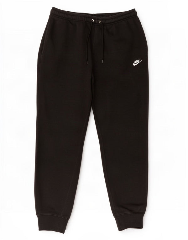 Nike Mens Tracksuit Trousers Joggers Medium Black Cotton
