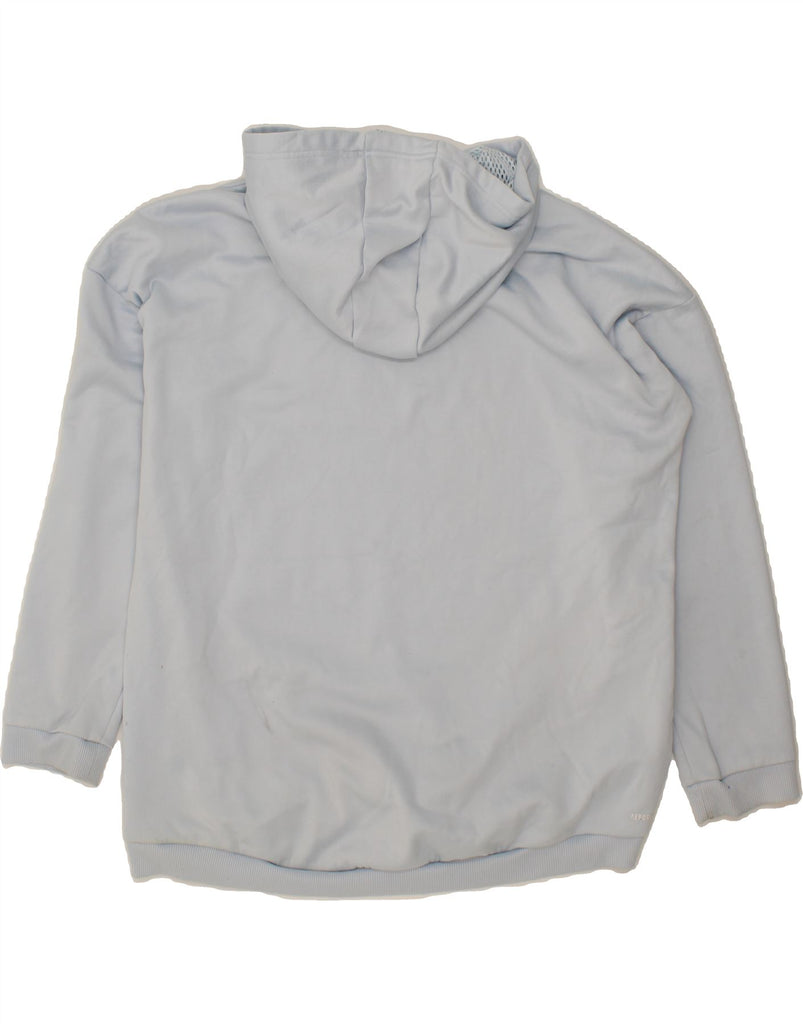 ADIDAS Womens Graphic Hoodie Jumper UK 20/22 XL Grey Polyester Vintage Adidas and Second-Hand Adidas from Messina Hembry 