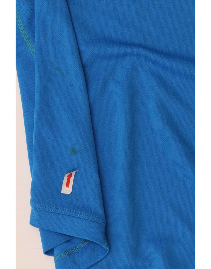 Nike Mens Dri Fit T-Shirt Top Medium Blue Polyester