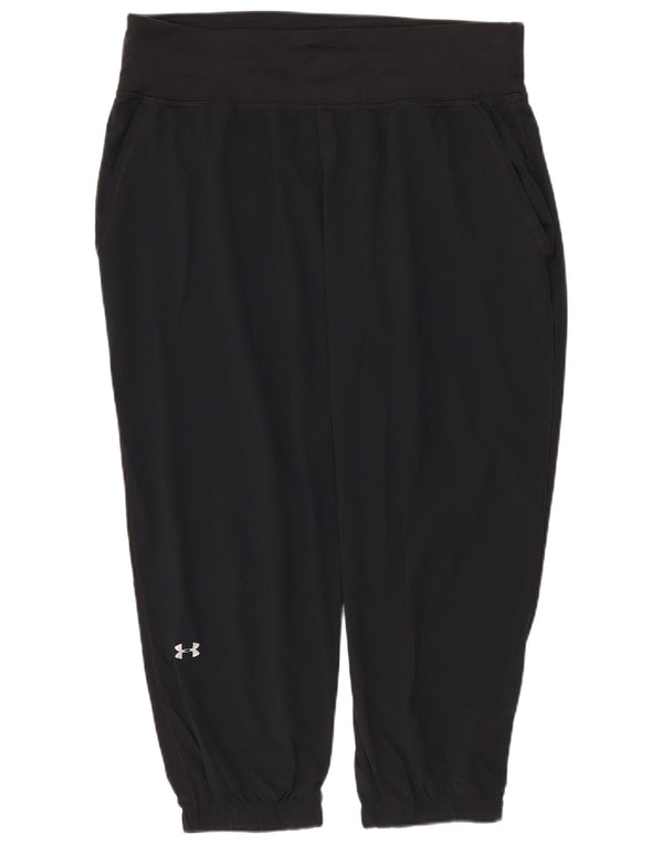Under Armour Womens Capri Tracksuit Trousers Joggers UK 14 Medium Black