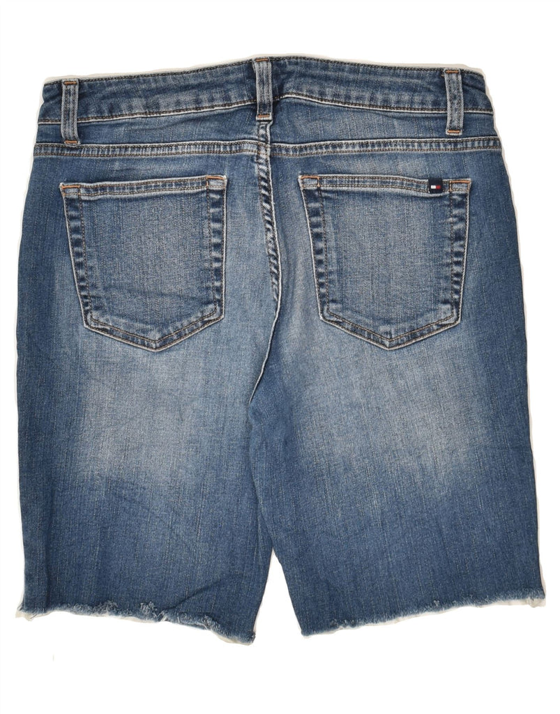 TOMMY HILFIGER Womens Straight Fit Denim Shorts US 6 Medium W28  Blue | Vintage Tommy Hilfiger | Thrift | Second-Hand Tommy Hilfiger | Used Clothing | Messina Hembry 