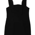 Versace Womens Sleeveless Shift Dress IT 46 Large Black Cotton