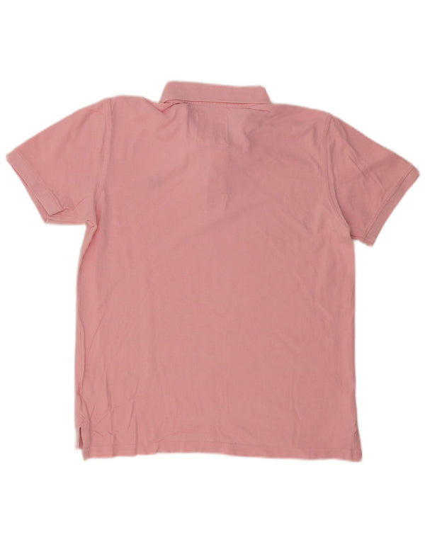 CREW CLOTHING Mens Polo Shirt Small Pink Cotton