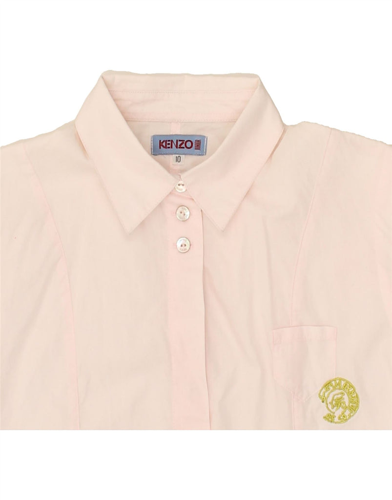 KENZO Girls Shirt 9-10 Years Pink Cotton | Vintage Kenzo | Thrift | Second-Hand Kenzo | Used Clothing | Messina Hembry 