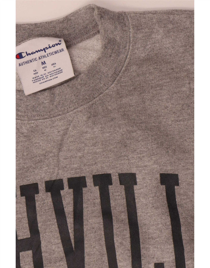 Champion Mens Nashville Graphic Sweatshirt Jumper Medium Grey Flecked