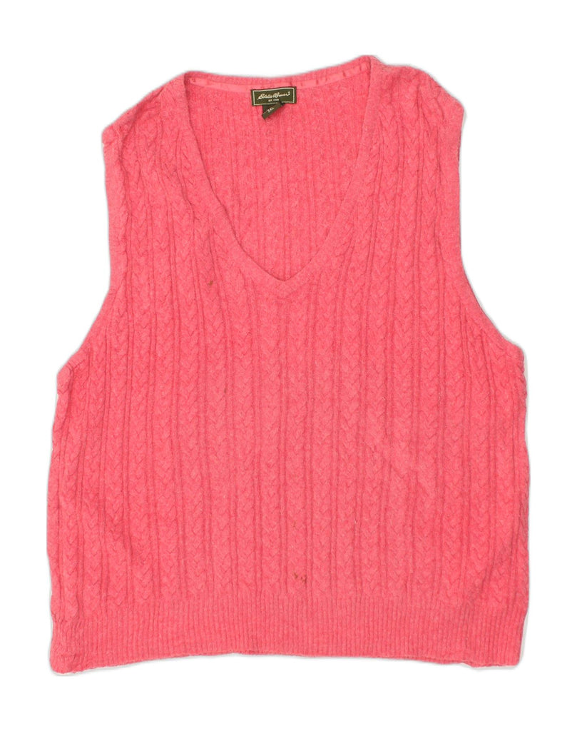 EDDIE BAUER Womens Vest Tank Top UK 20 2XL Pink Cotton | Vintage Eddie Bauer | Thrift | Second-Hand Eddie Bauer | Used Clothing | Messina Hembry 