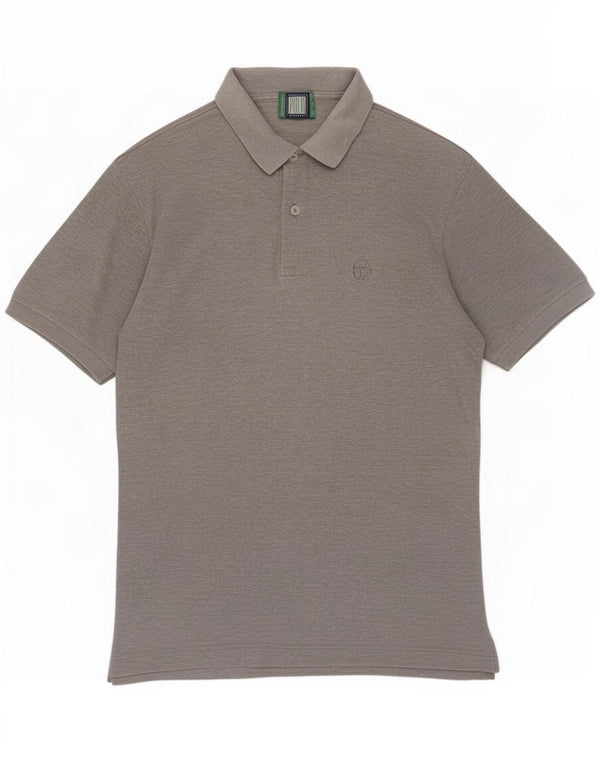 Sergio Tacchini Mens Polo Shirt Medium Grey Flecked