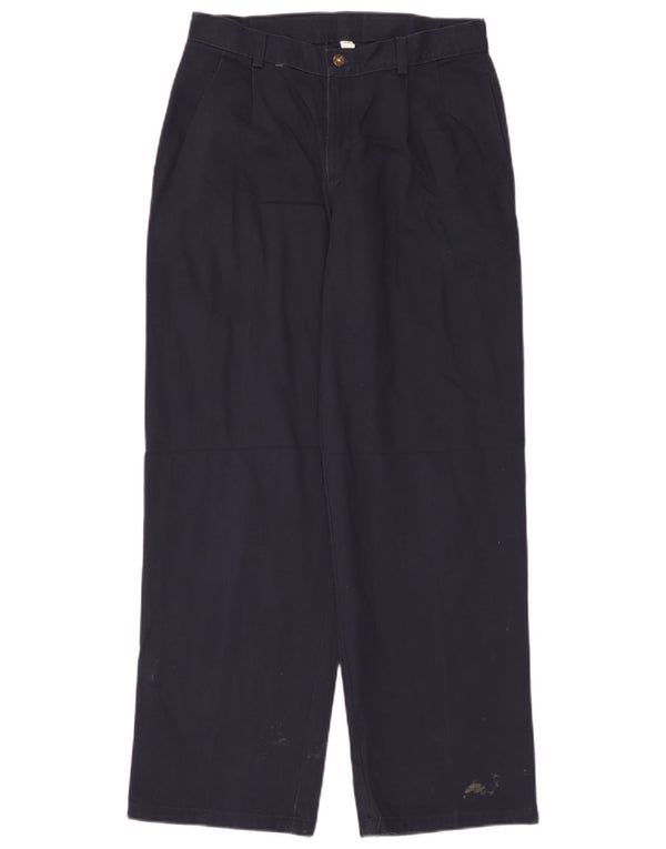 Izod Boys Pegged Chino Trousers 15-16 Years W28 L30 Navy Blue Cotton