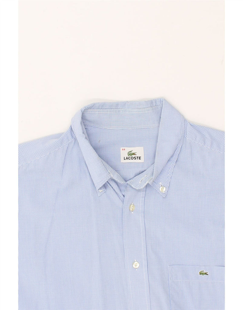 LACOSTE Mens Shirt Size 44 XL Blue Gingham | Vintage Lacoste | Thrift | Second-Hand Lacoste | Used Clothing | Messina Hembry 