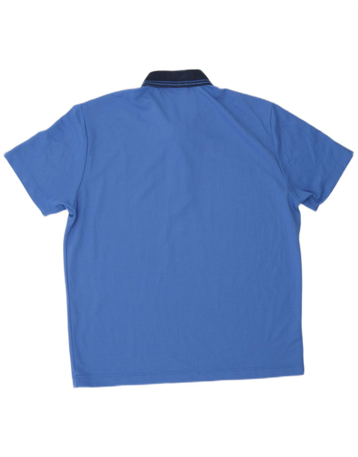 AUSTRALIAN L'ALPINA Mens Rugby Polo Shirt IT 52 Large Blue Polyester
