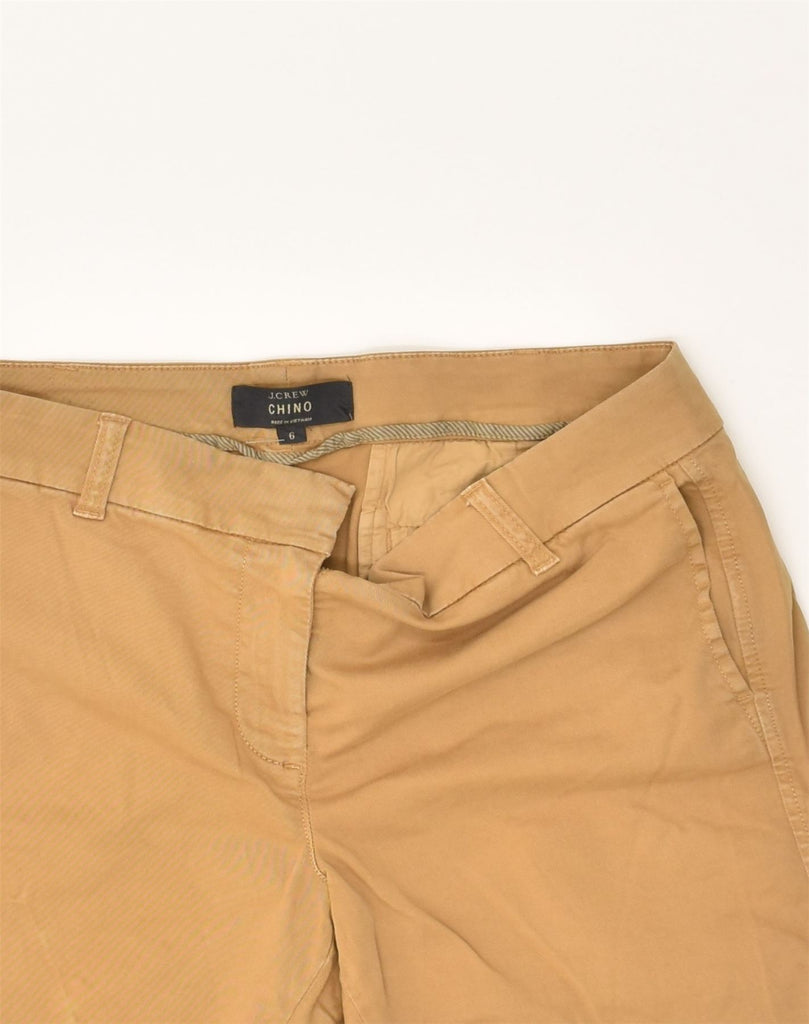 J. CREW Womens Chino Shorts US 6 Medium W30 Brown Cotton | Vintage J. Crew | Thrift | Second-Hand J. Crew | Used Clothing | Messina Hembry 