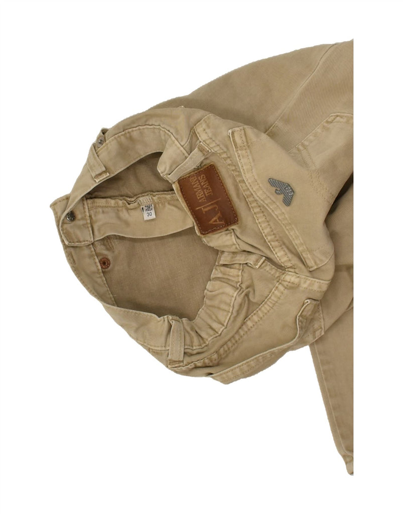 ARMANI JUNIOR Boys Straight Jeans 7-8 Years W22 L24 Beige Cotton | Vintage Armani Junior | Thrift | Second-Hand Armani Junior | Used Clothing | Messina Hembry 