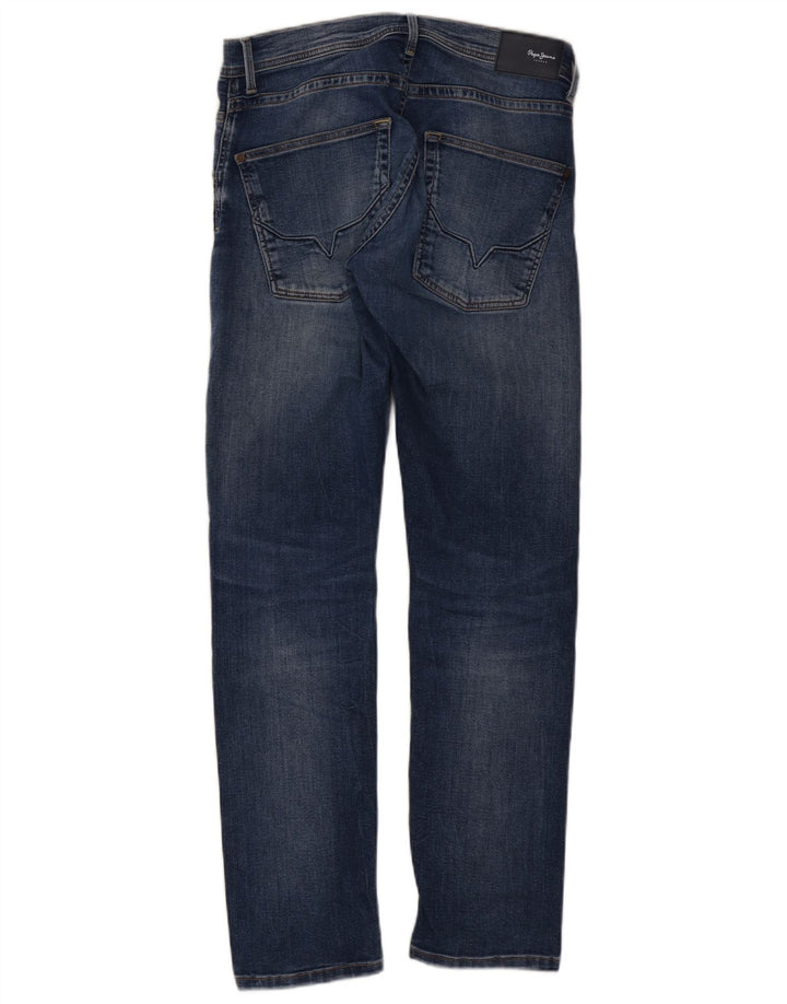 PEPE Jeans Womens Regular Fit Straight UK 10 Small W32 L31 Blue