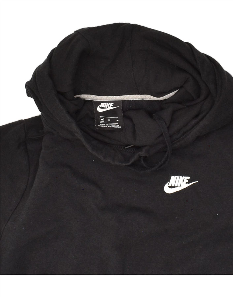 NIKE Womens Hoodie Jumper UK 14 Medium Black Vintage Nike and Second-Hand Nike from Messina Hembry 