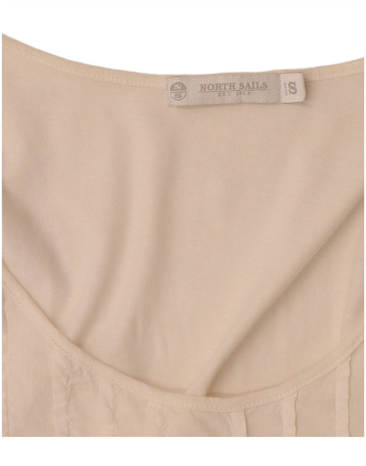 North Sails Womens Sleeveless Blouse Top UK 10 Small White