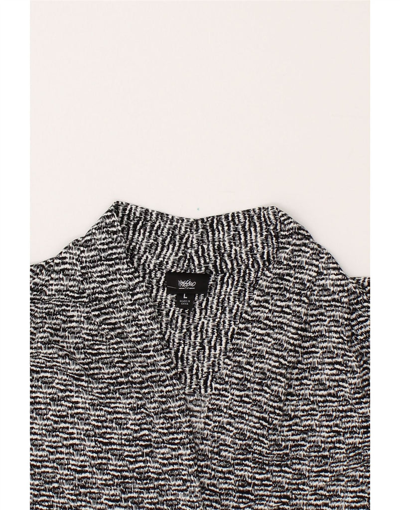 MOSSIMO Womens Abstract Pattern Pullover Shirt Blouse UK 16 Large Black Vintage Mossimo and Second-Hand Mossimo from Messina Hembry 