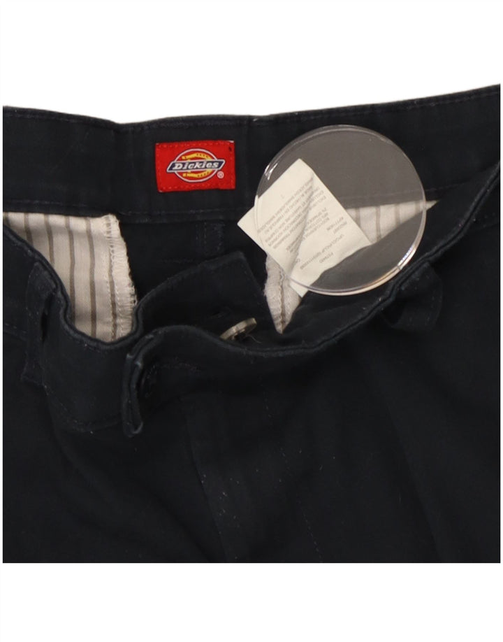 Dickies Womens Slim Suit Trousers W30 L29 Navy Blue Cotton