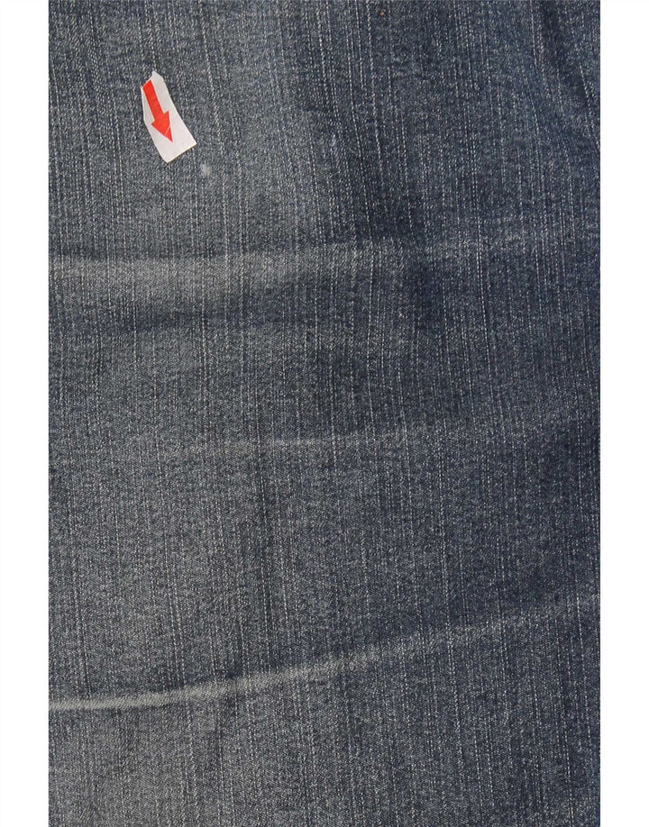Trussardi Mens Straight Jeans W34 L30 Blue Cotton