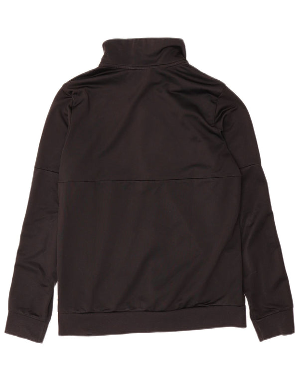 Adidas Womens Primegreen Tracksuit Top Jacket UK 12 Medium Black Polyester